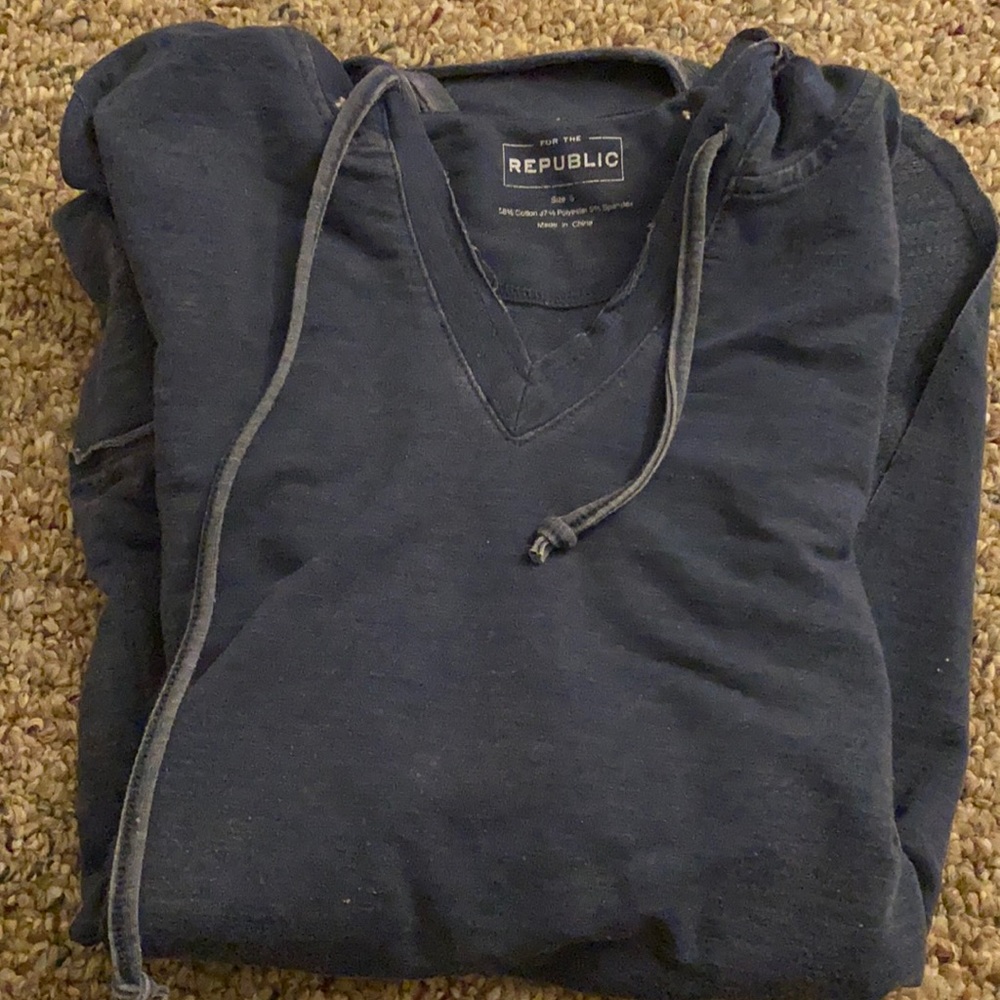 For the Republic Navy Blue Long Sleeve